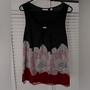 Sleeveless black top